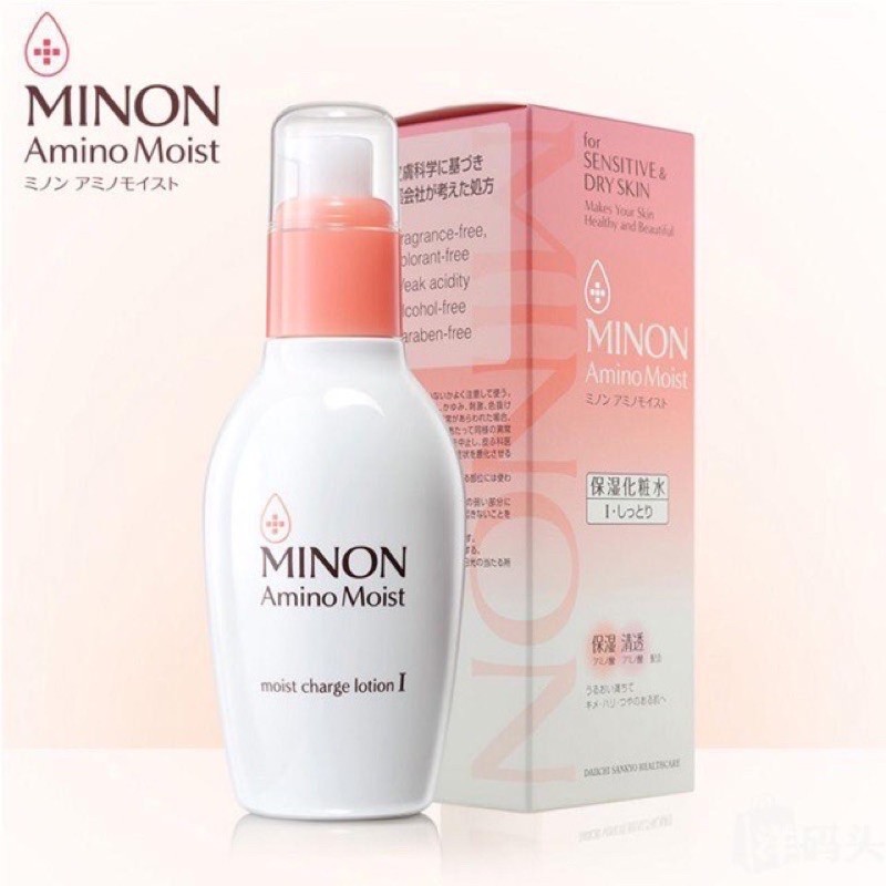 Lotion Minon Amino Moist dưỡng da lành tính (Made in Japan)