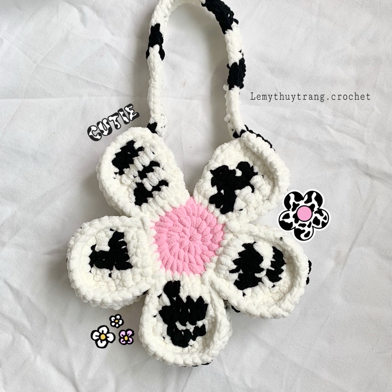 BLOOM FLOWER BAG - TÚI LEN BÔNG HOA CÚC