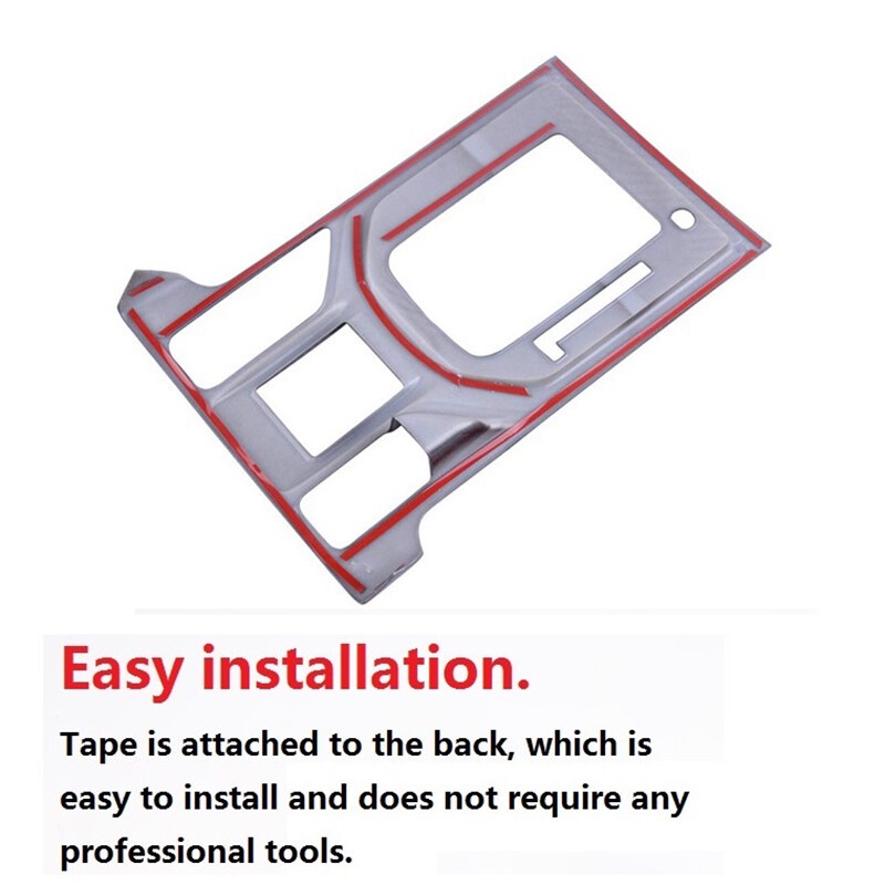 Khung dán cho hộp sang số bằng ABS sợi carbon trang trí cho xe Subaru Forester 2019-2021