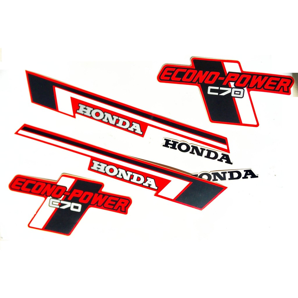 Tem dán xe máy cub Honda DD đời cổ, hàng 3 lớp bền đẹp, có keo dán sẵn mặt sau