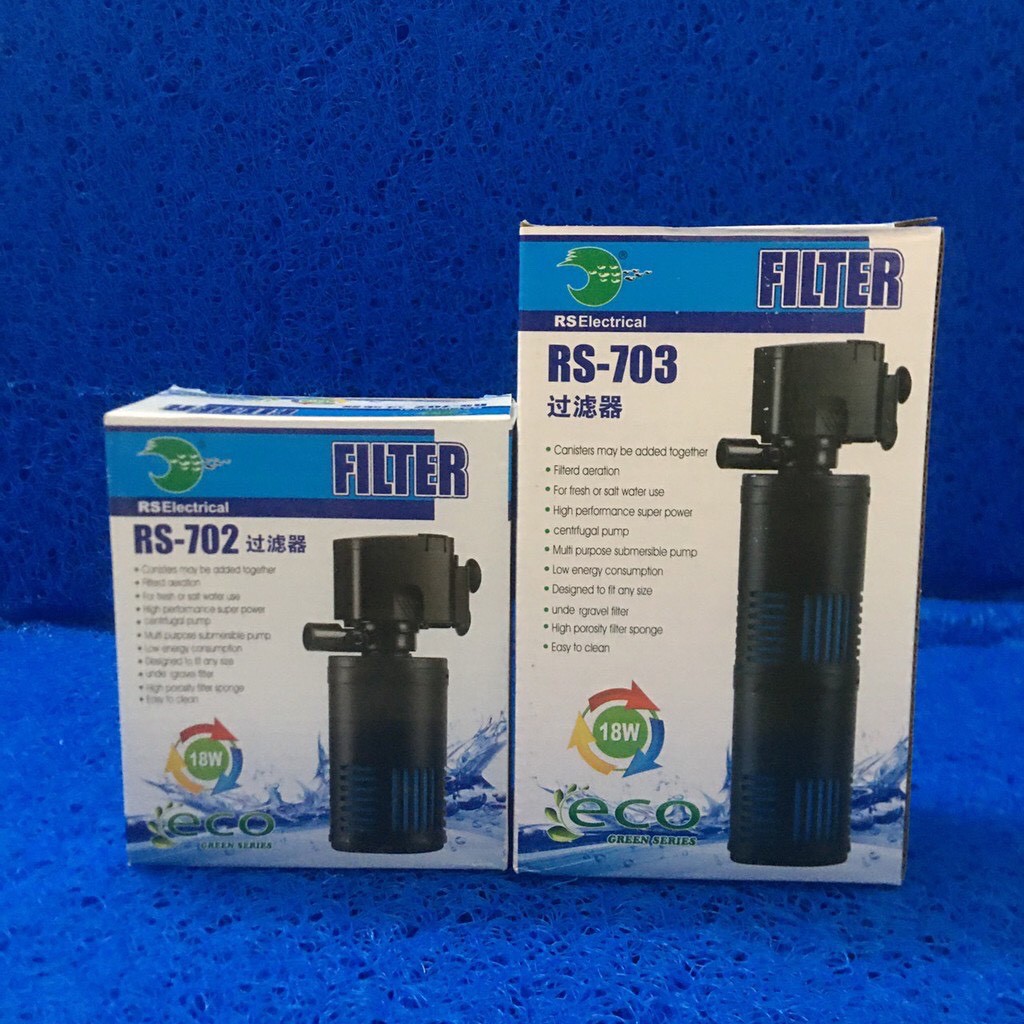 Máy Lọc Nước Bể Cá Đứng  RS-702,RS-703 Lọc Chìm Gắn Thành Bể Nhỏ Gọn Tiện Lợi