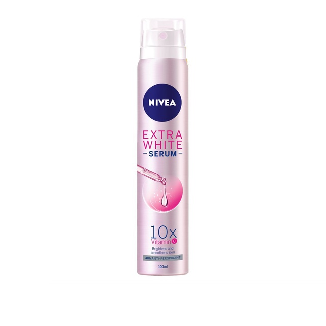 Xịt ngăn mùi Nivea Serum trắng mịn 100ml 80020