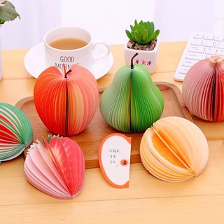 Giấy nhớ - giấy note - giấy ghi chú hoa quả có thể gấp gọn