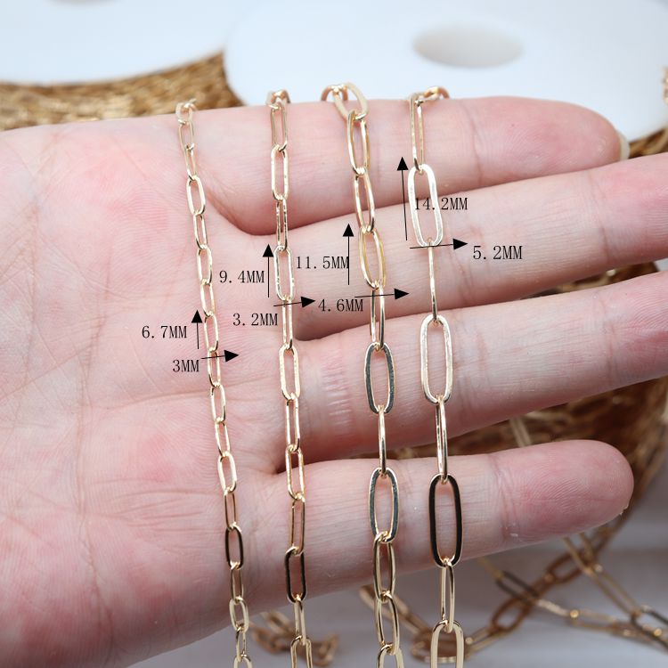 Dây Chuyền Đồng Mạ Vàng 14k Dáng Dài Chữ O Sang Trọng Thanh Lịch Dành Cho Nữ