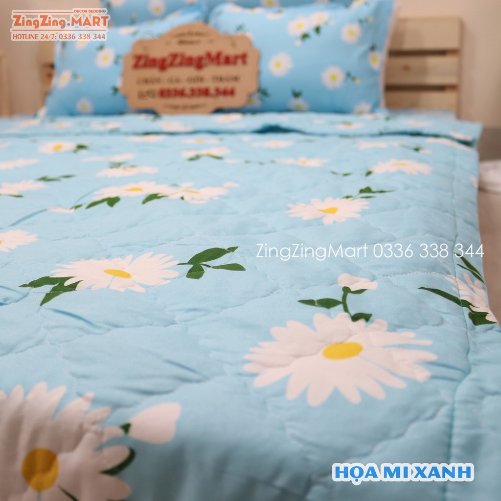 Chăn Hè Khủng Long Hello trần bông 3 lớp, chất liệu Cotton poly bền đẹp - Mềm mại sau lần giặt đầu tiên