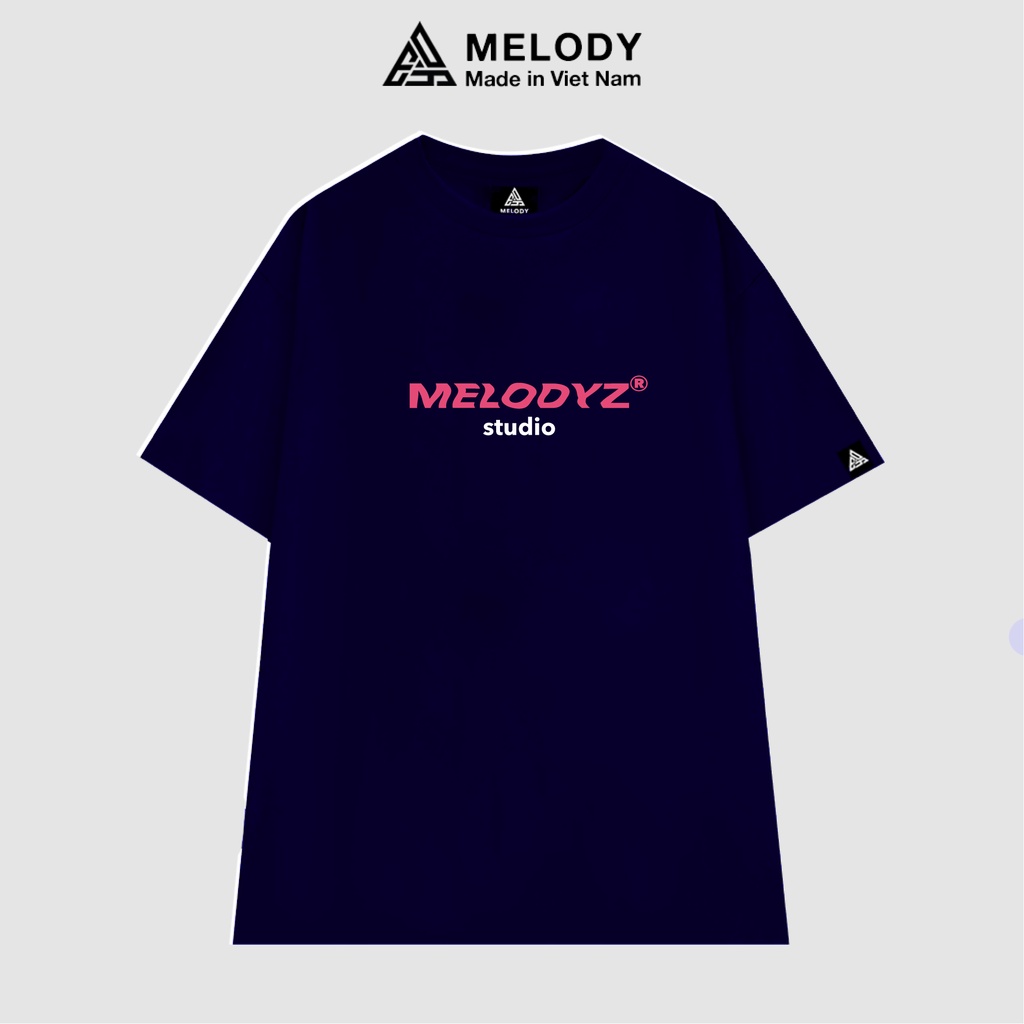 Áo Thun Unisex PinkLogo Local Brand MelodyZ, Áo Phông Nam Nữ Tay Lỡ Form Rộng Oversize Cotton 100% Basic Tee
