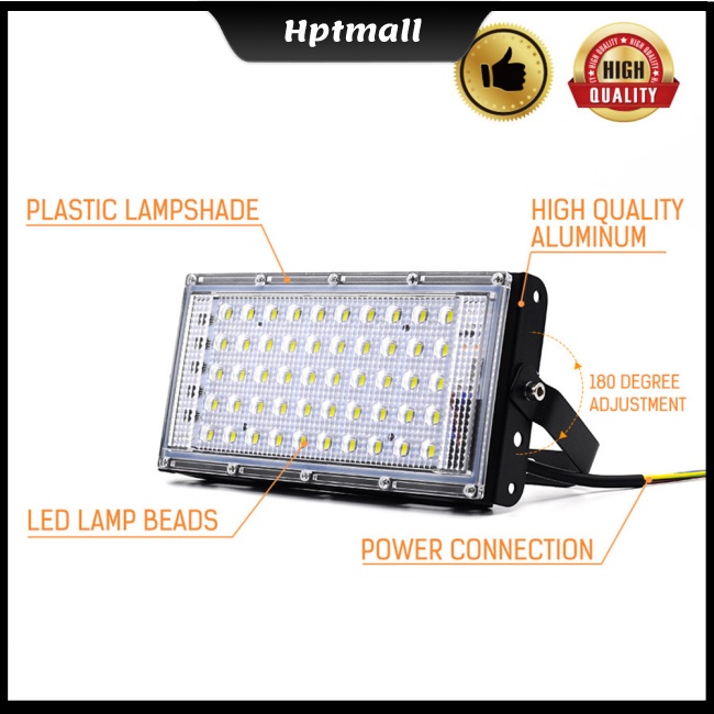 Đèn Led Jz-50w 220v Siêu Sáng Sử Dụng Năng Lượng Mặt Trời