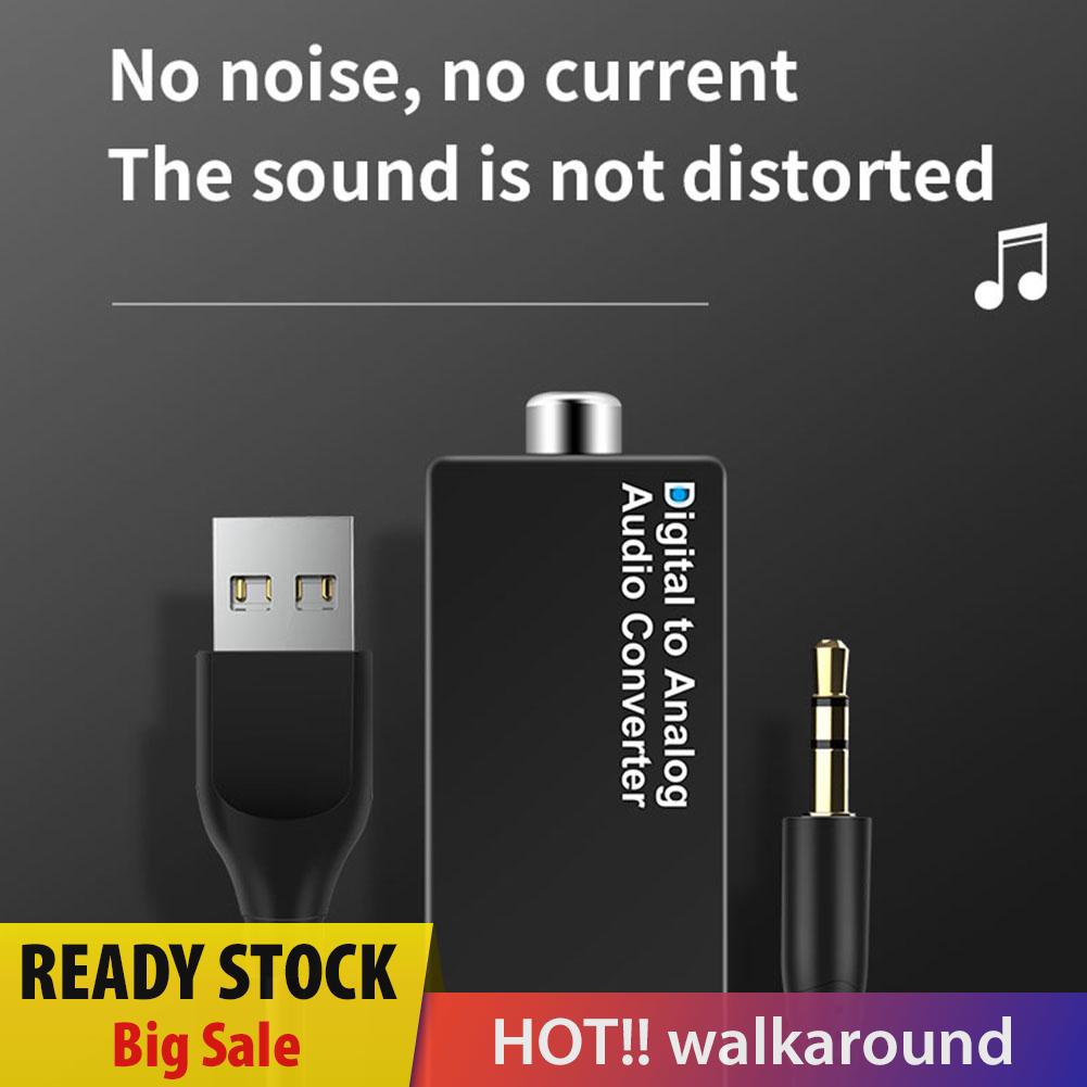 walkaround D15 Digital to Analog 3.5mm Audio Converter DAC Decoder with USB Power