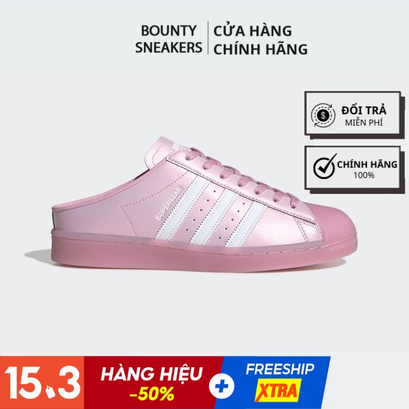 Giày Superstar Mule &quot;True Pink&quot; FX2756 - Hàng Chính Hãng - Bounty Sneakers