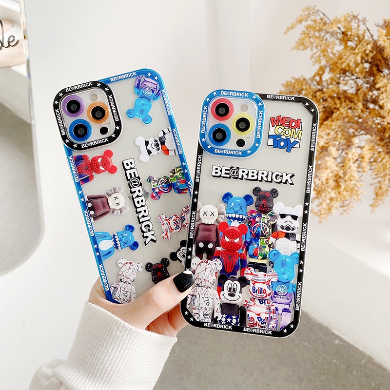 Ốp Điện Thoại In Hình Chuột Và Gấu Ngẫu Nhiên Cho iPhone 12 13 11 Pro Max X Xs Max Xr 6633
