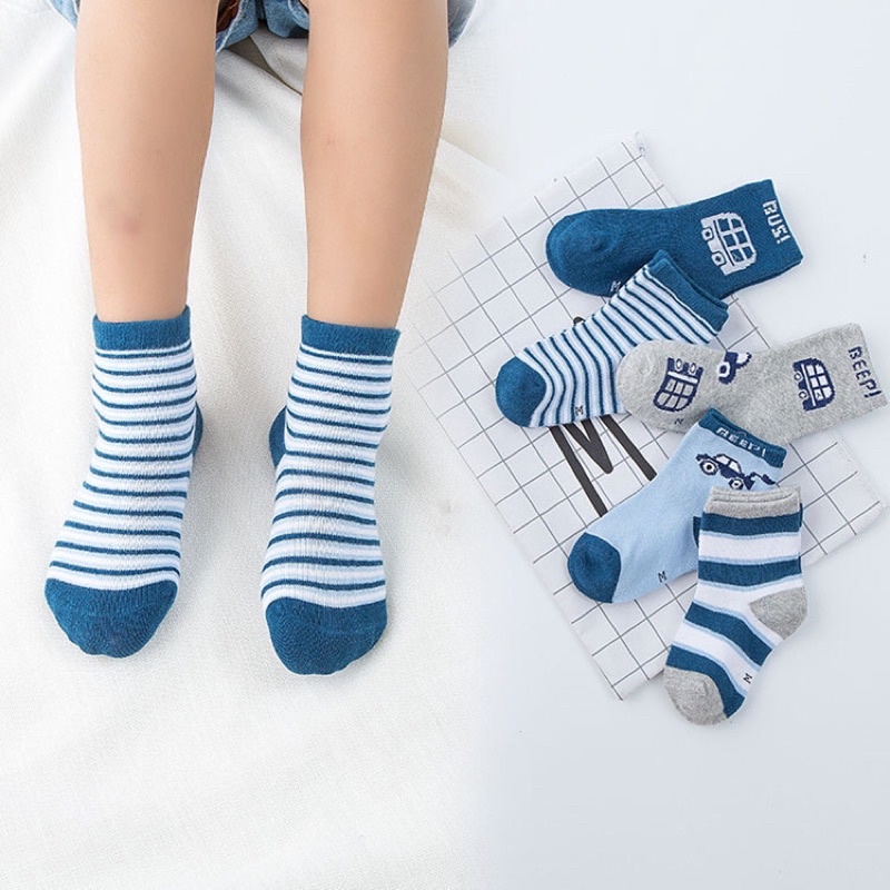 Ảnh thật - Set 5 đôi tất len dành cho bé.