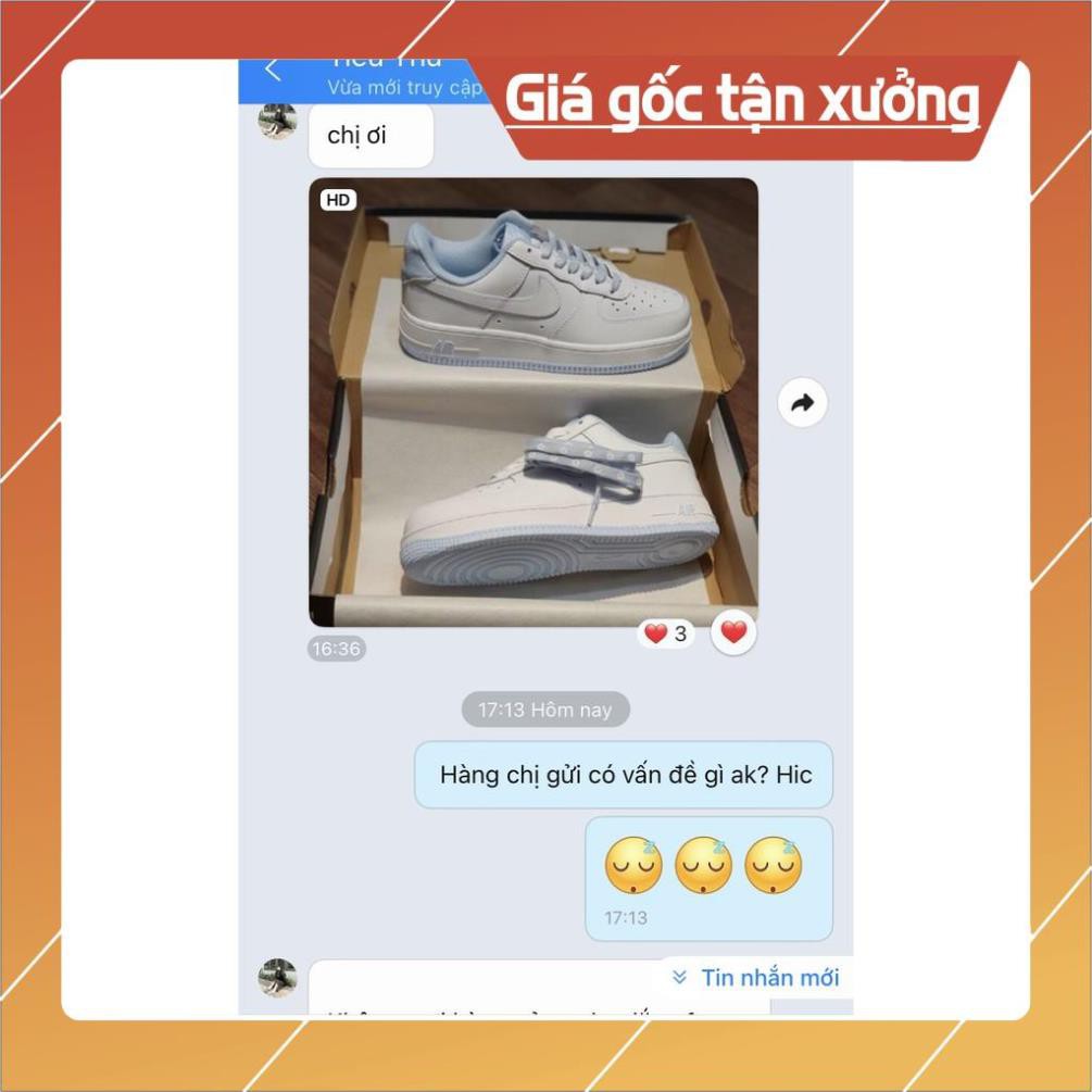[FreeShip-Hàng Xịn Sale Sốc] Giầy AF1 trắng xanh hoa cúc 11 SC [ FREESHIP + BOX ]