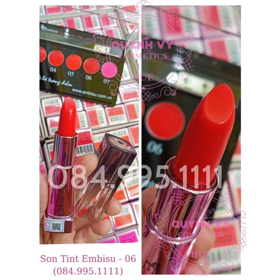 Son Liptint Embisu Hàn Quốc, Quynh Vy Cosmetics - Hue, Son Bền Màu Lâu Trôi Mềm Mịn Môi Được Các Bạn Trẻ Yêu Thích