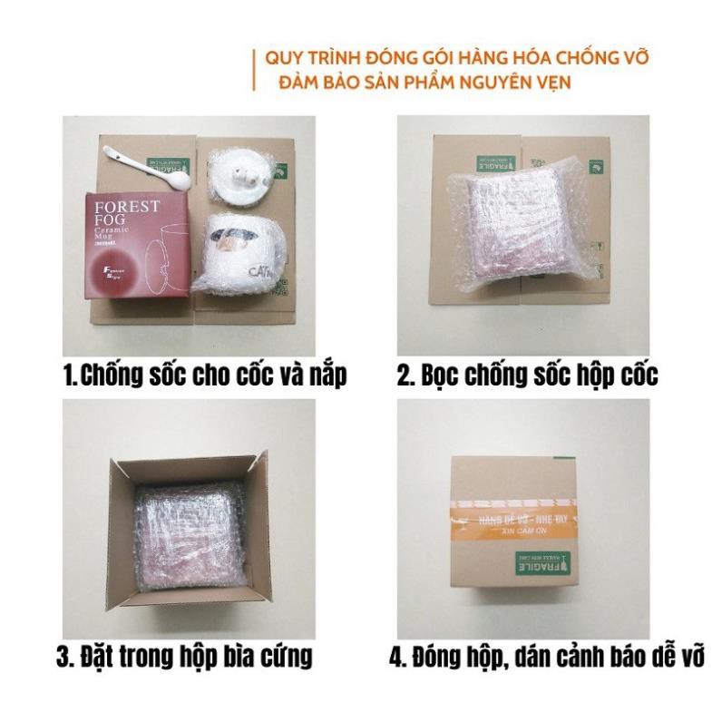 Cốc sứ ly sứ cà phê, trà in logo nhiều màu