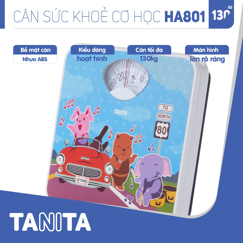 ✅ Cân Sức Khoẻ Cơ Học- Tanita HA-801 (130 Kg), Độ Bền Cao -VT0336