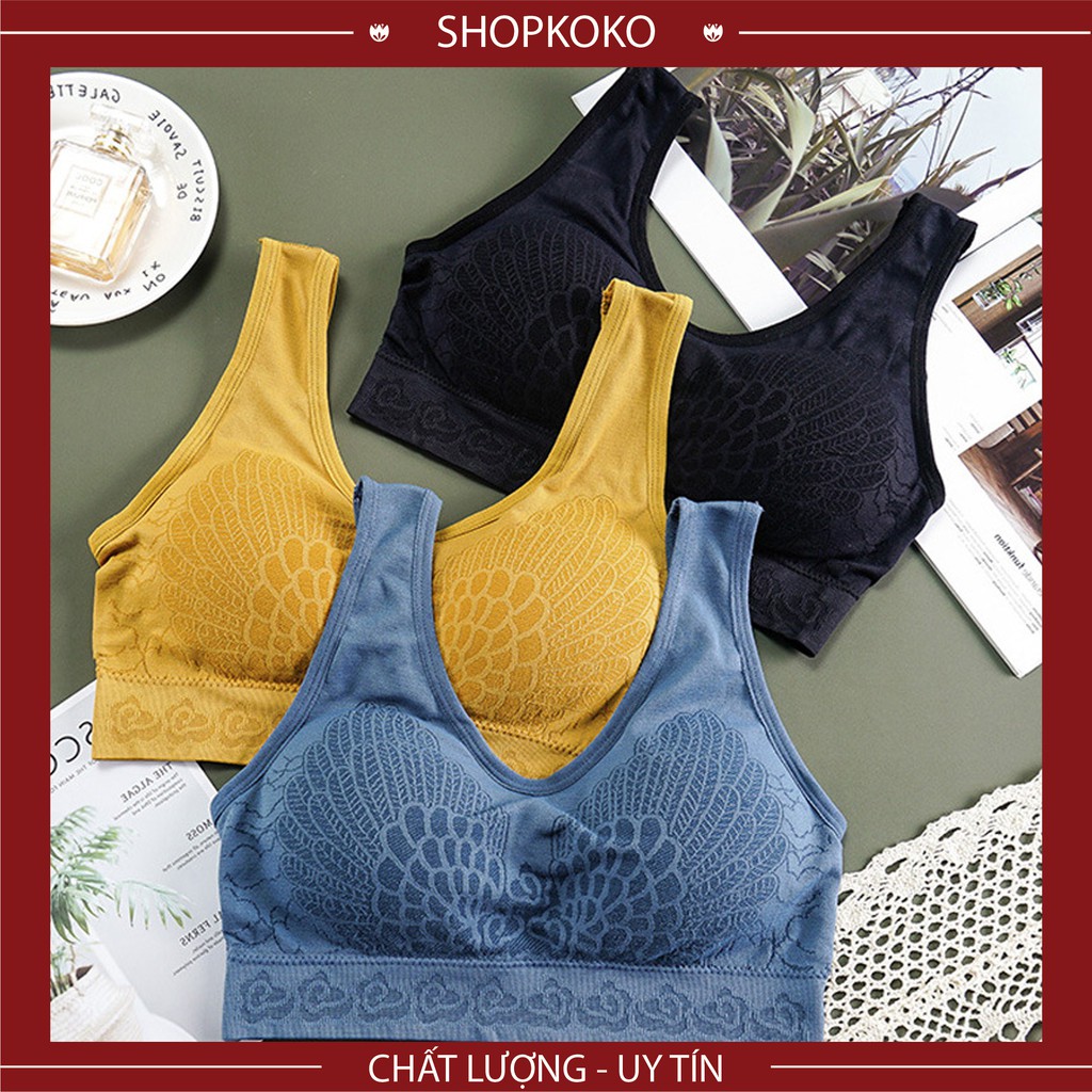 Áo Bra Tập Gym Nữ 🌷 FREESHIP 🌷 Áo Lót Nữ Bra Quây Cotton Cho Bạn Gái 6 Màu- 7702