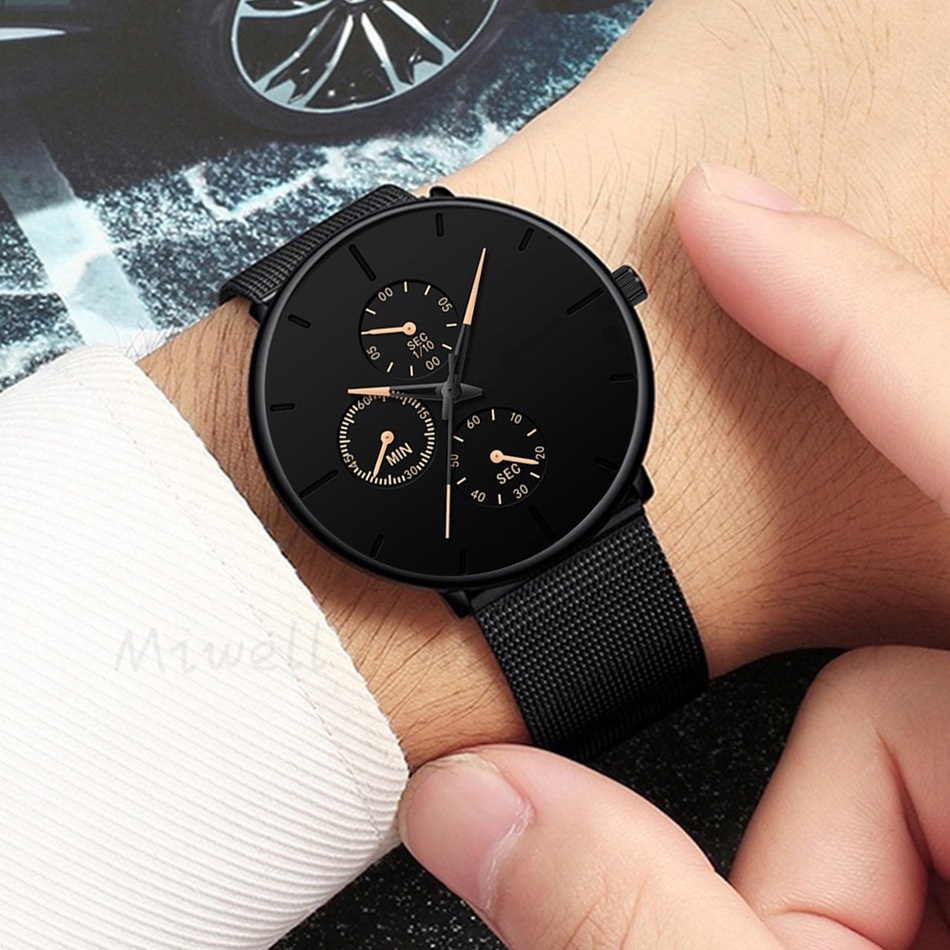 Mới Siêu Mỏng Dây đeo Lưới Thép Quý ông Doanh Nhân đồng Hồ Thạch Anh Ylk299-40 | BigBuy360 - bigbuy360.vn