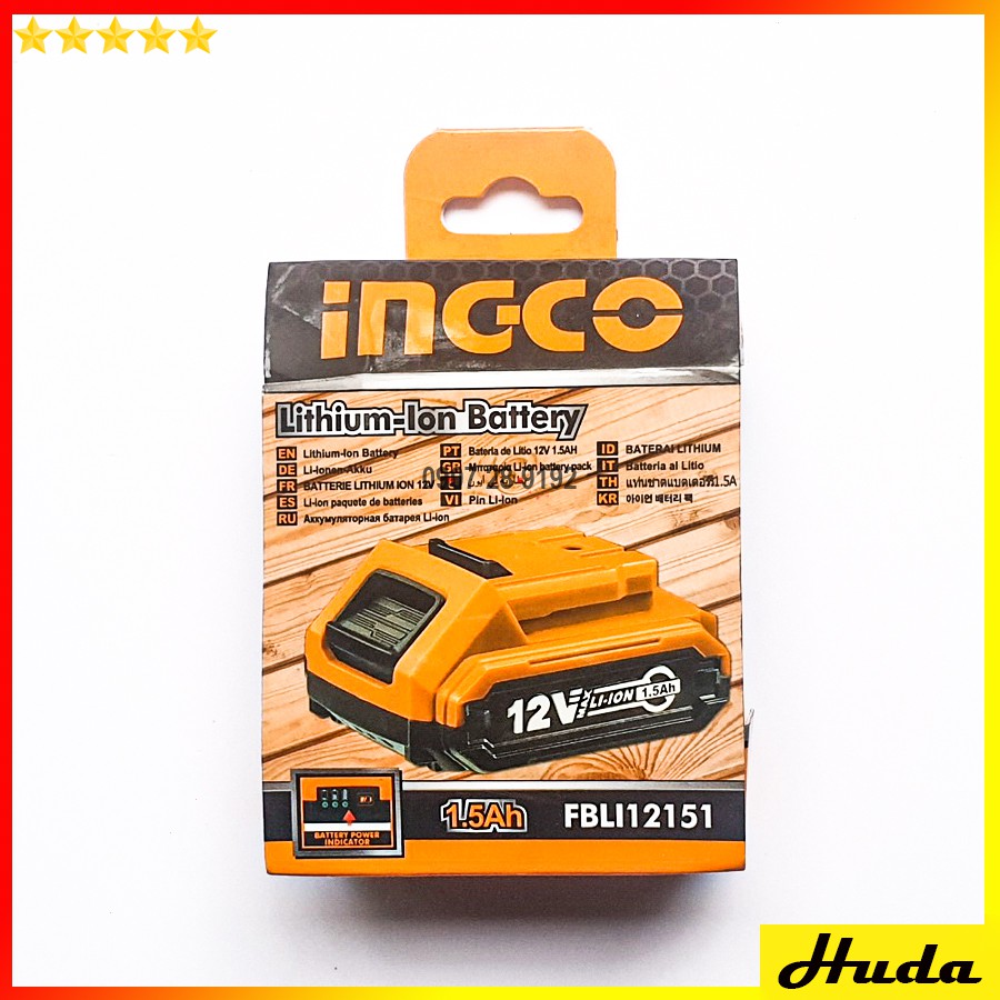 Pin Lithium 12V 1.5Ah Ingco FBLI12151  JKL