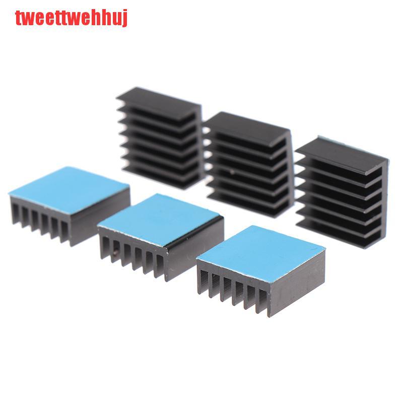 Set 10 Tấm Tản Nhiệt Bằng Nhôm 14x14 X 6mm Màu Đen Kèm Đệm Tản Nhiệt | BigBuy360 - bigbuy360.vn