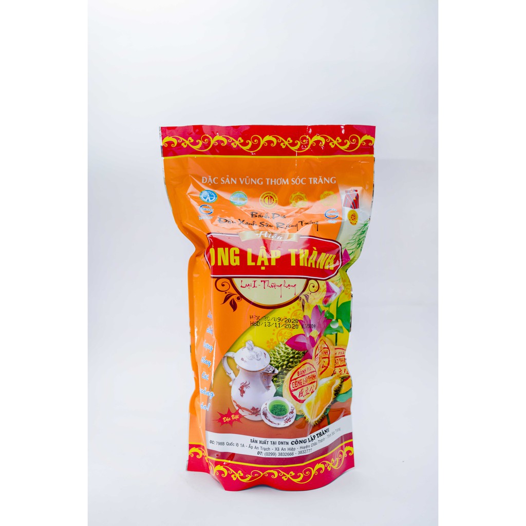 Bánh Pía Sóc Trăng Đậu Xanh Sầu Riêng Trứng Nhỏ (500g/5 cái)