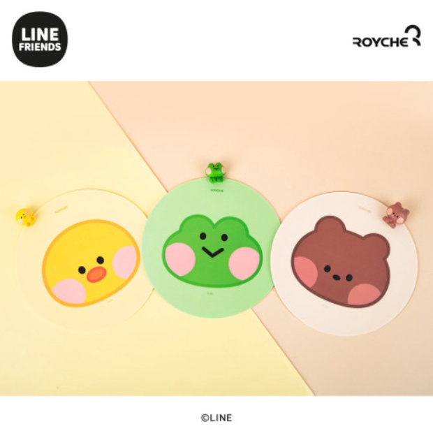 LINE FRIENDS Miếng Lót Chuột Mini Họa Tiết Dễ Thương Bắt Mắt