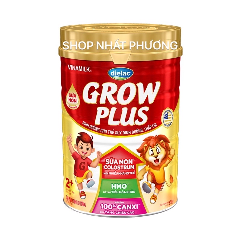 SỮA BỘT DIELAC GROW PLUS ĐỎ 1 +, 2 + (mẫu mới 850g)
