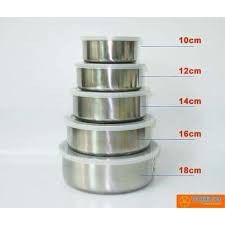 Bộ 5 bát inox