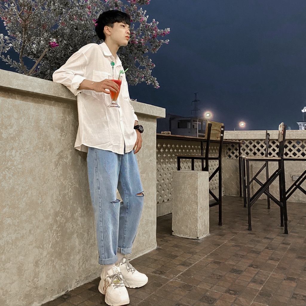 Quần Baggy Nam, Jeans Baggy Rách Gối | BigBuy360 - bigbuy360.vn