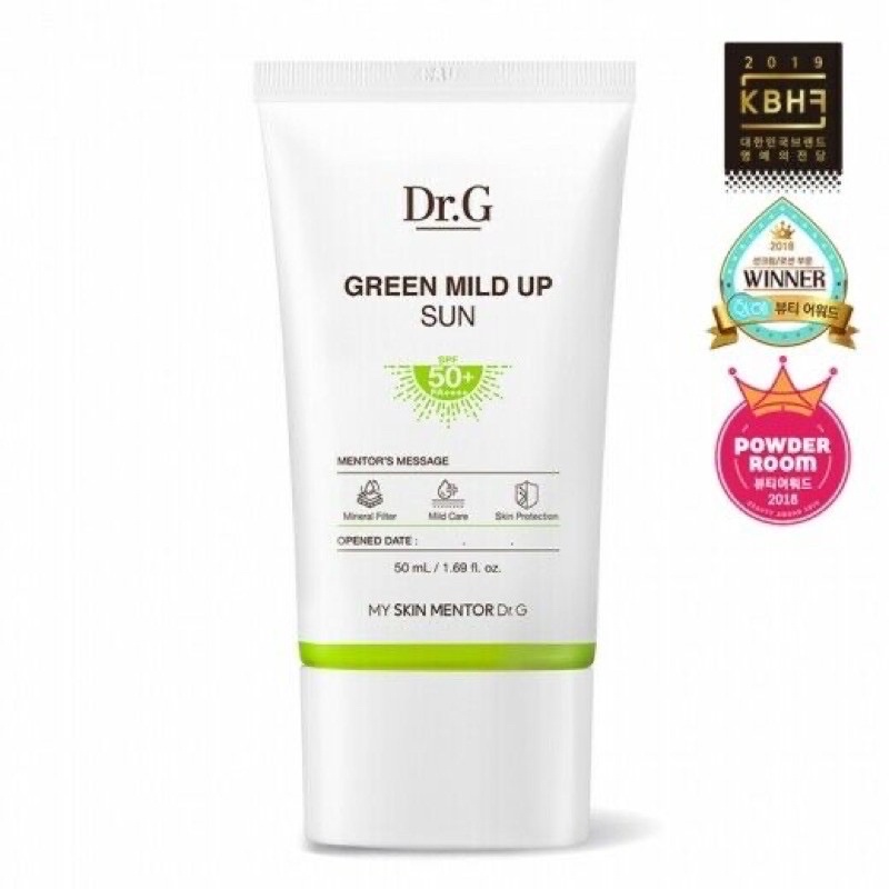 Kem Chống Nắng Dr.G GREEN MILD / BRIGHTENING UP Sun SPF50