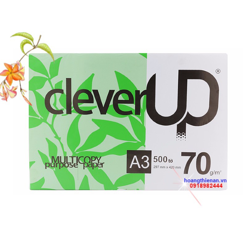 Giấy Clever up A4 70gsm (Bãi bằng)