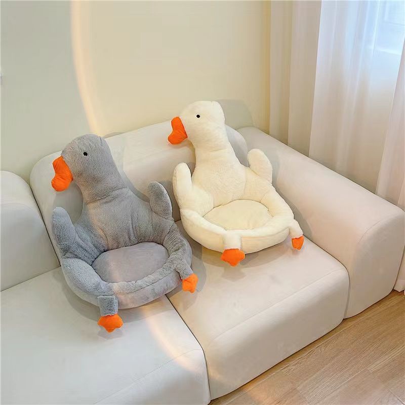 Đệm Tròn Nhồi Bông Hình Ngỗng Dễ Thương Phong Cách Nhật Bản