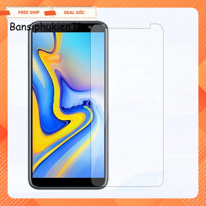 Cường lực galaxy J6 2018 (trong suốt) tặng kèm giấy lau