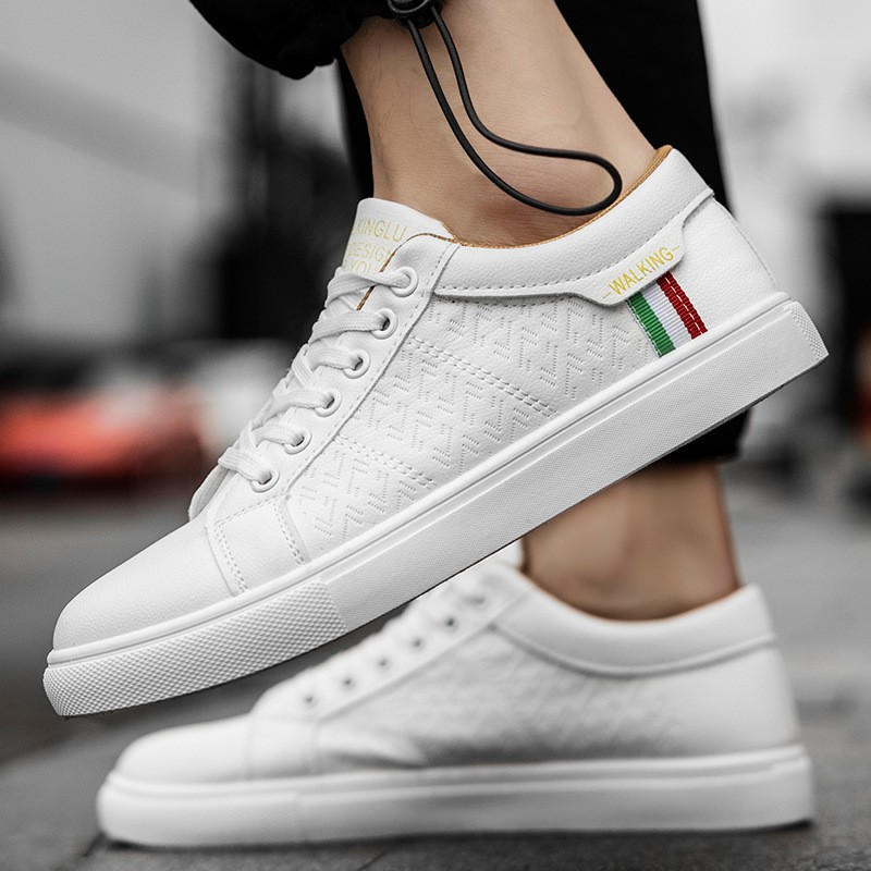 Giày Thể Thao Nam Màu Trắng Xu Hướng Mới Hàn Quốc 2021 | BigBuy360 - bigbuy360.vn