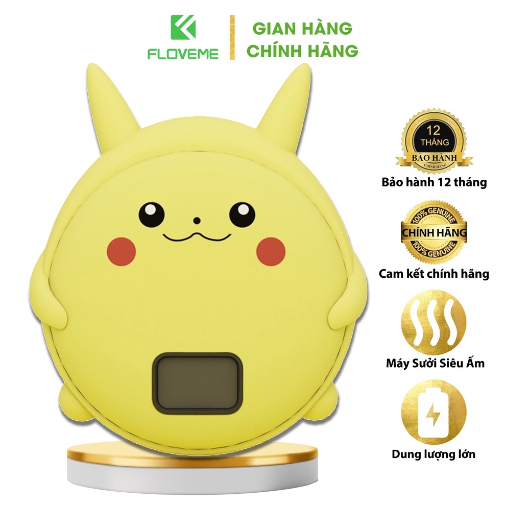 Máy sưởi tay Floveme Q2 - kiêm sạc dự phòng 10.000mah, sạc nhanh 2A , nhiệt độ lên tới 60 độ C. Tạo hình ngộ nghĩnh