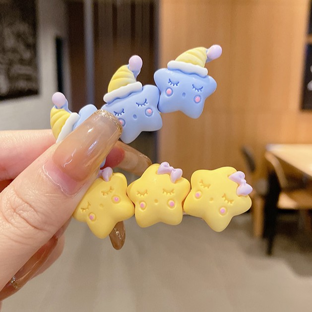 Kẹp tóc hình ngôi sao nhiều màu tuỳ chọn xinh xắn cho nữ