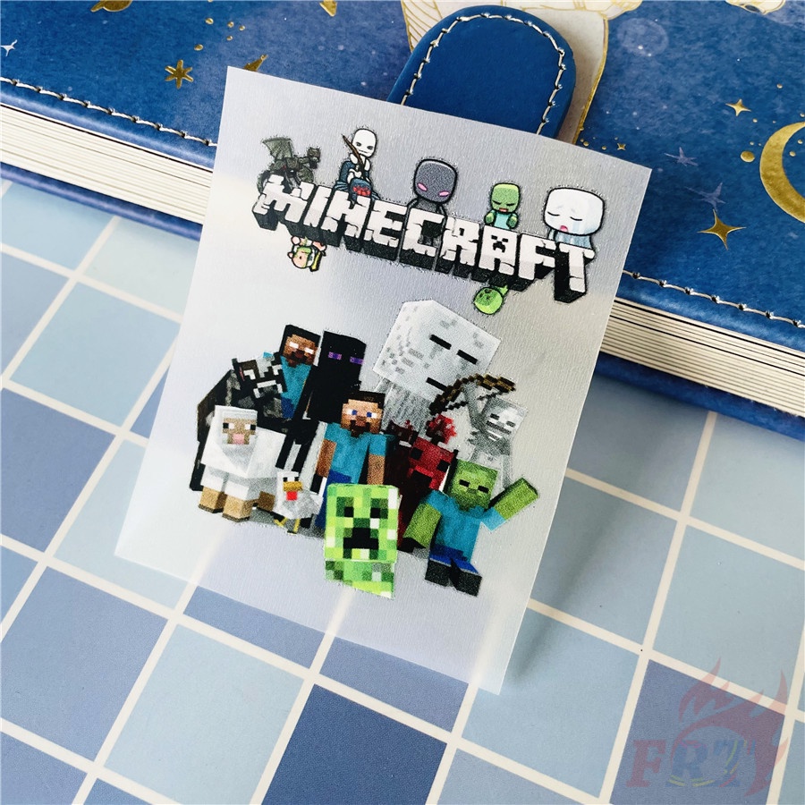 ◆ Nhãn Dán Vinyl Chuyển Nhiệt: Trò Chơi Minecraft ◆ 1 Sticker Dán Ủi Với Thiết Kế Đẹp Mắt