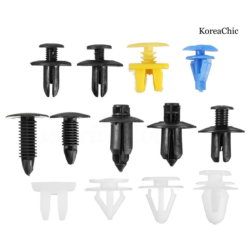 Set 50 đinh tán bằng nhựa phụ tùng cho xe ô tô