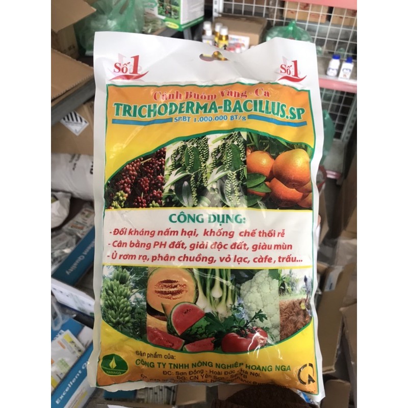 Nấm đối kháng Trichoderma-Bacillus.sp loại 1kg