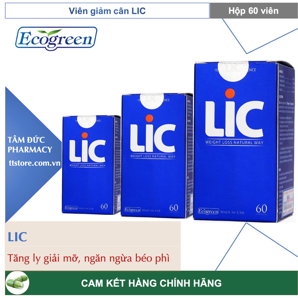 Viên giảm cân LIC [Hộp 60 viên] - Giảm tích tụ và tăng ly giải mỡ - nhập khẩu chính hãng từ Mỹ [ODISTAD] | BigBuy360 - bigbuy360.vn
