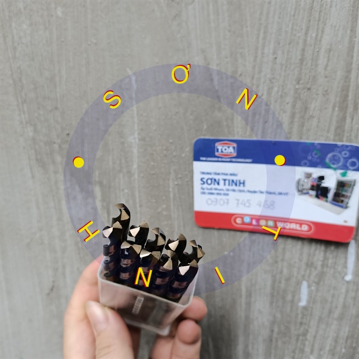 Mũi khoan sắt HSS vàng đen 7mm Tolsen 75121