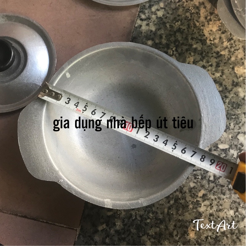 Nồi gang niêu đúc nút vặn đẹp bền 5 size