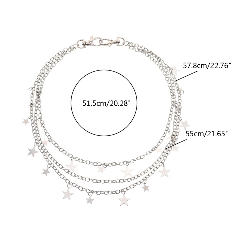 Dây Đeo Thắt Lưng Dạng Ví Hình Ngôi Sao Năm Cánh Phong Cách Hip hop Cho Nữ