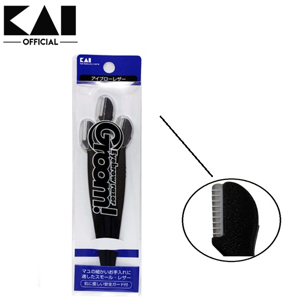 Bộ 3 Dao Tỉa Chân Mày Kai Eyebrow Razor Groom