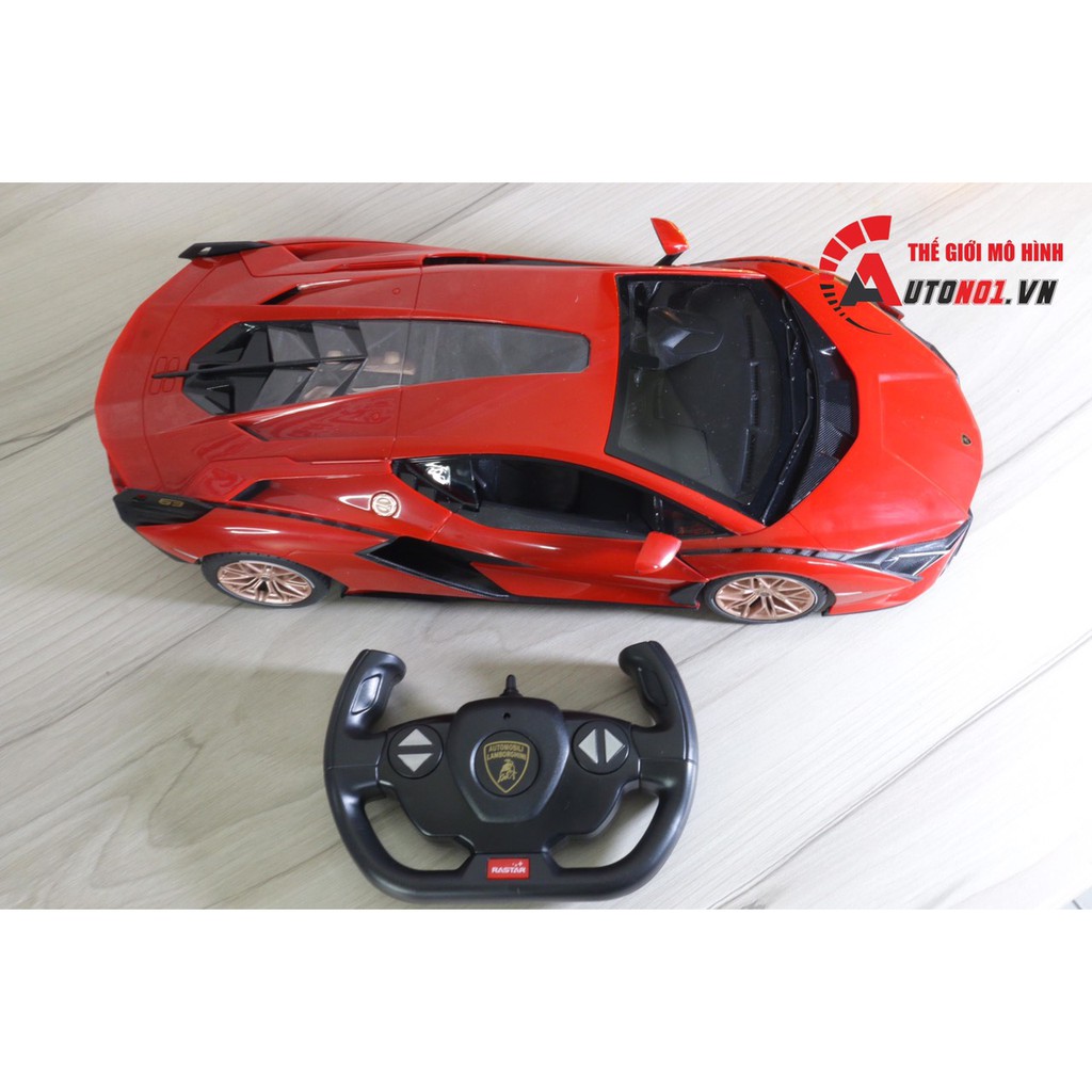 MÔ HÌNH XE ĐIỀU KHIỂN Ô TÔ LAMBORGHINI SIAN RED 1:14 RASTAR 7245