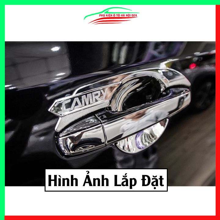 Ốp tay hõm mạ crom Camry 2013-2018 sáng bóng chống trầy bảo vệ cửa xe ô tô