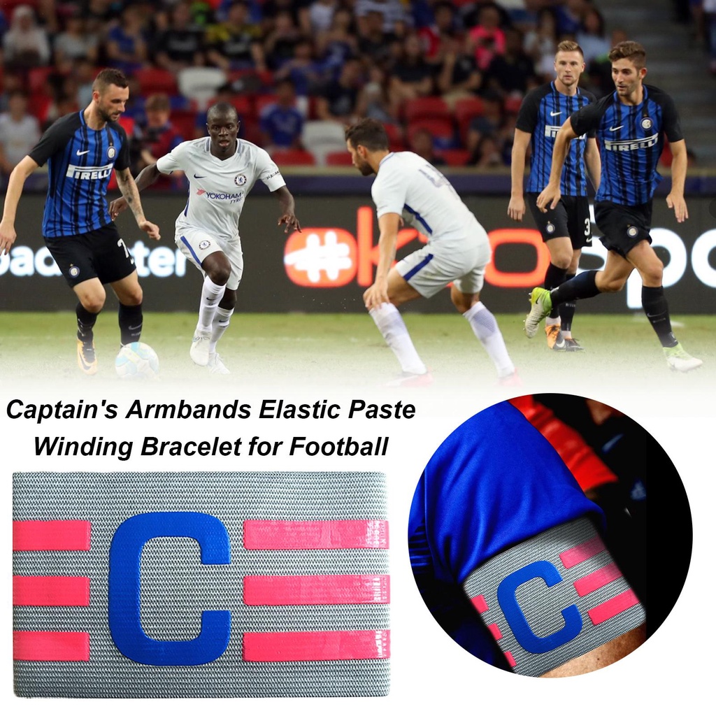 Băng Đeo Cánh Tay Đội Trưởng Bóng Đá Co Giãn Cho Senior / Junior Football Leaders Scho