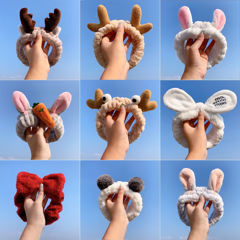 Băng Đô Cài Tóc Hình Sừng Hươu Dễ Thương Thời Trang Cho Nữ