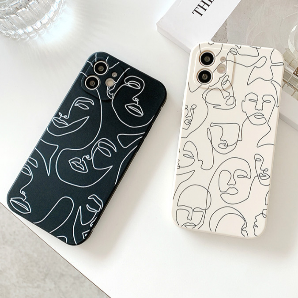 🔥3k🔥  ⚡Add on Deal ⚡Ốp điện Thoại Tpu Mềm Chống Trầy In Hình Mặt Người Trừu Tượng Cho Iphone 12 11 Pro Max X Xs Max Xr 8 7 | BigBuy360 - bigbuy360.vn