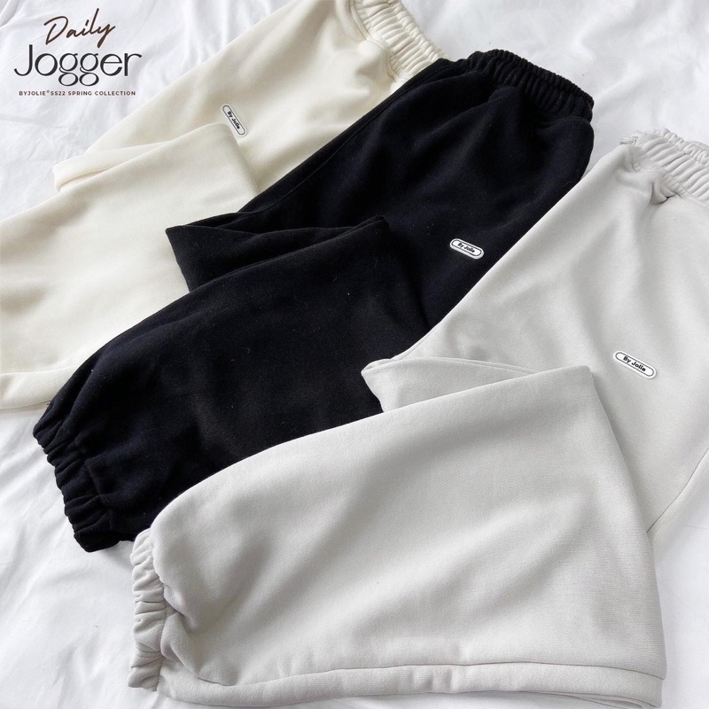 Quần jogger nỉ dày dặn form unisex