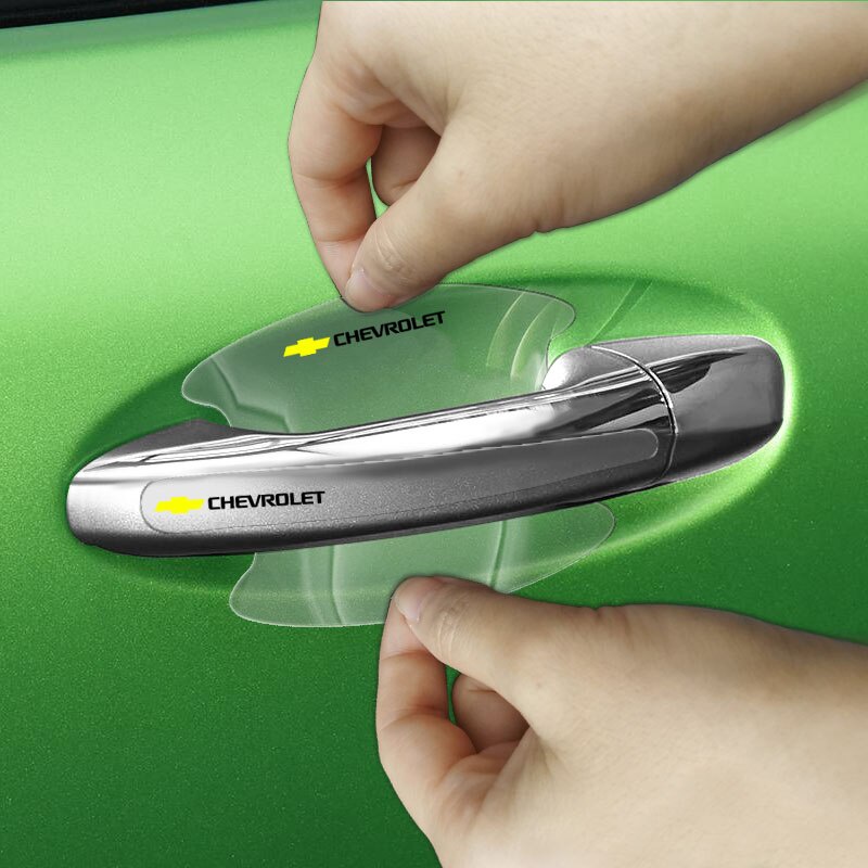 Set 8 Miếng Dán Bảo Vệ Tay Nắm Cửa Xe Hơi Chevrolet Cruze Cruze Spark Aveo Captiva Trailblazer Colorado
